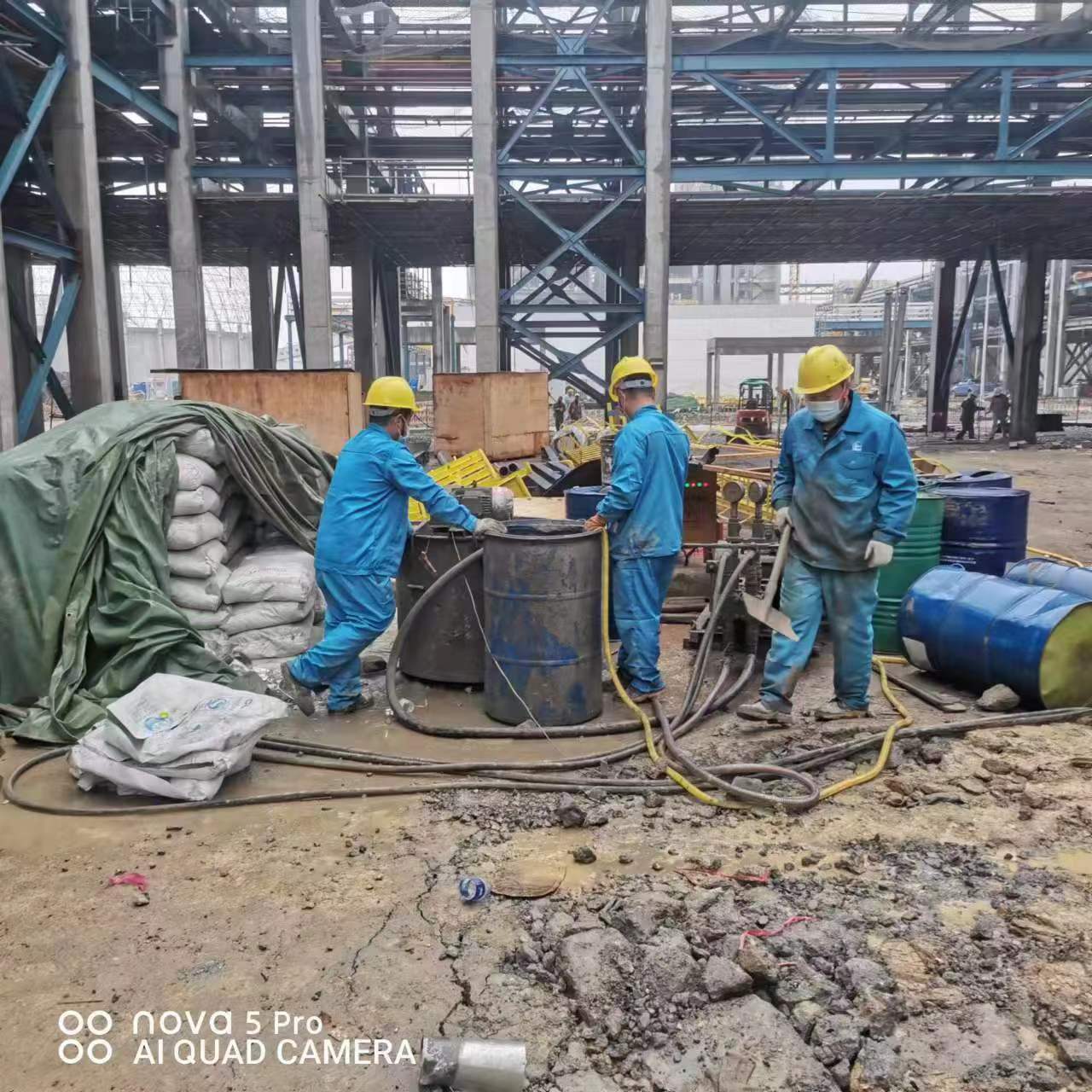 扶风设备基础下沉沉降注浆加固施工